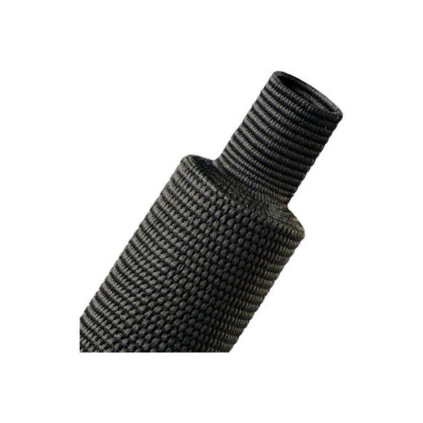 Techflex Techflex 2:1 Fabric Heat Shrink 2.36in Diameter Dia., 25', Black H2F2.36BK-25 - main